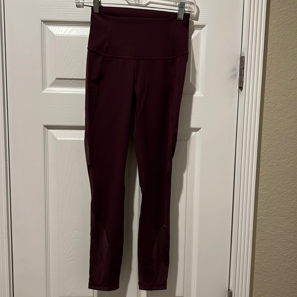 Lululemon maroon leggings - Size 4